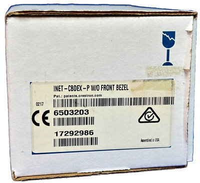 CRESTRON INET-CBDEX-P W/O FRONT BEZEL, Wireless Key Pad, NEW, OPEN BOX