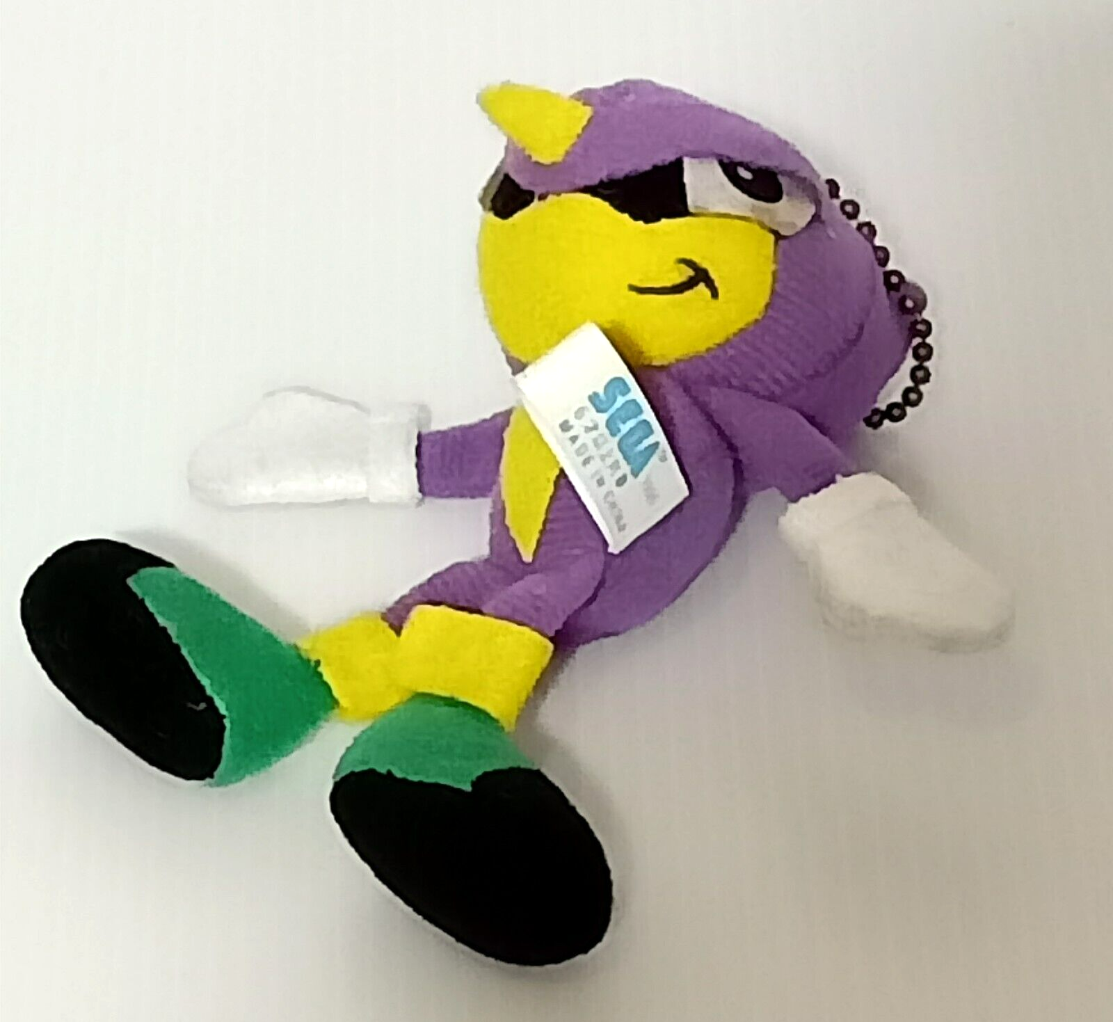 Sonic the Fighters Espio SEGA Japan 1996 Keychain Mini Plush
