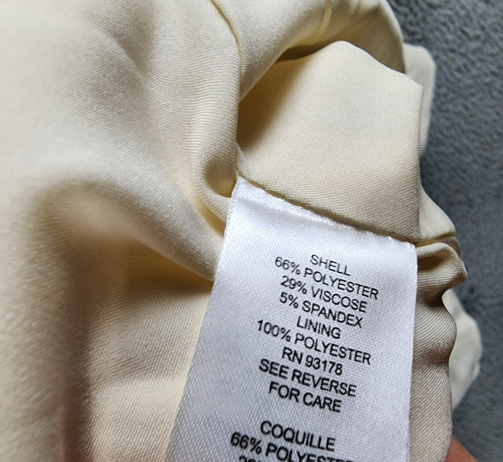 T Tahari Single Button Blazer Women's 12 Toasted Beige Braided Welt Pockets L/S - Picture 13 of 17