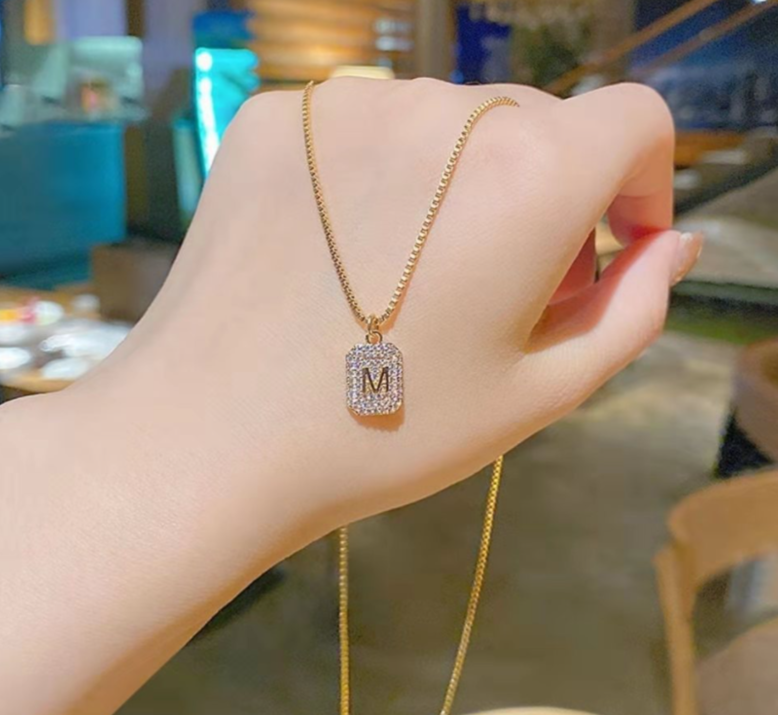 ネックレス・ペンダント TATIANA [14k gold filled] Nacre Mignon Cubic Square Necklace Manek-Manek Beads | Helena Tang-Lim Tatiana Necklace