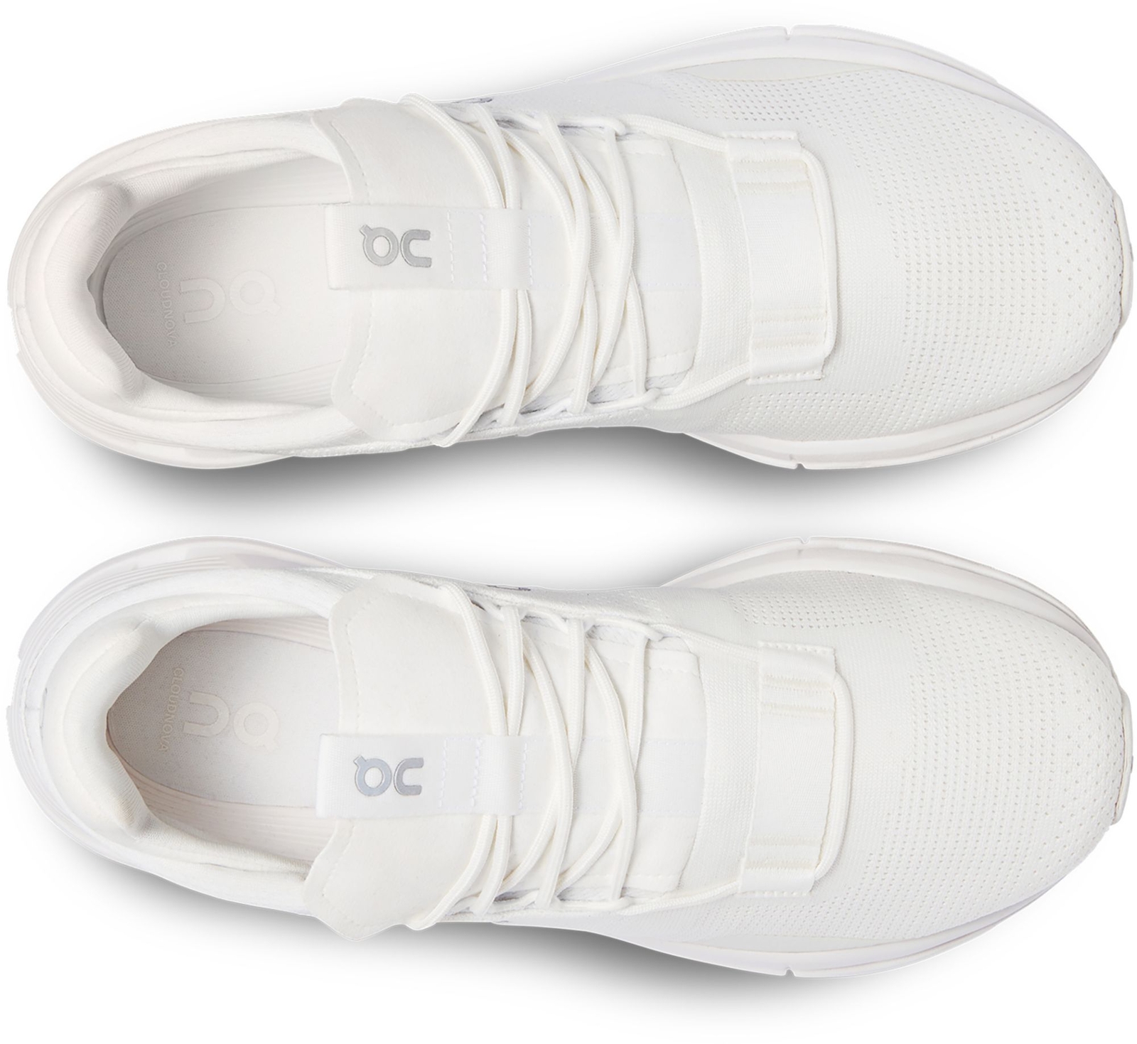 Pre-owned On Men's  Brand All White Cloud Cloudnova Cloudtec Oc Running Shoes