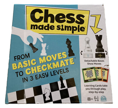 Classic Game Chess Made Simple Learning Cards Basic Moves To Checkmate 3 Levels