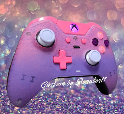 XBOX ONE ELITE WIRELESS CONTROLLER CUSTOM OMBRE SPLATTER PINK