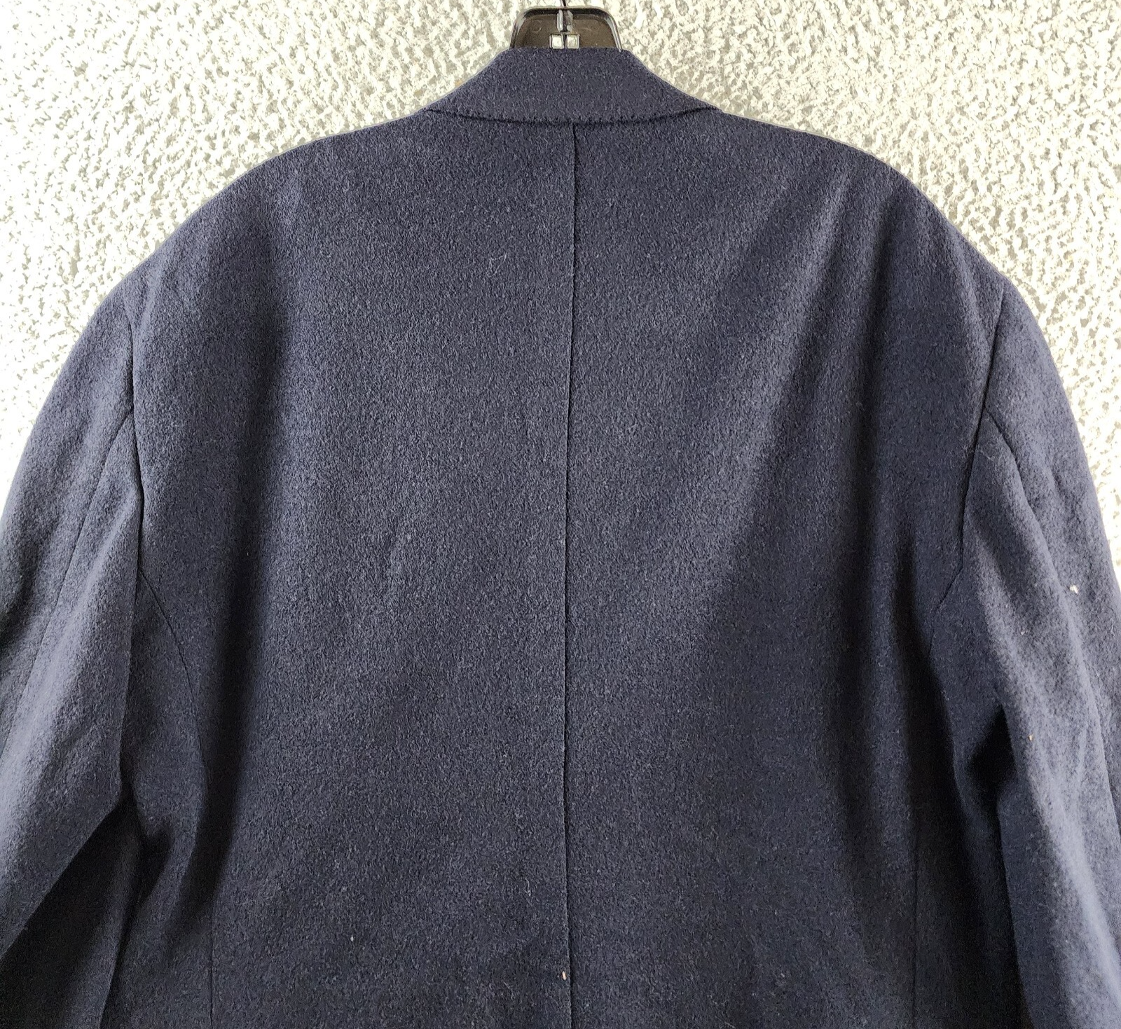 The Men's Store at Bloomingdale's Micro Bouclé Regular Fit Coat Men's 42R Navy - Picture 7 of 18