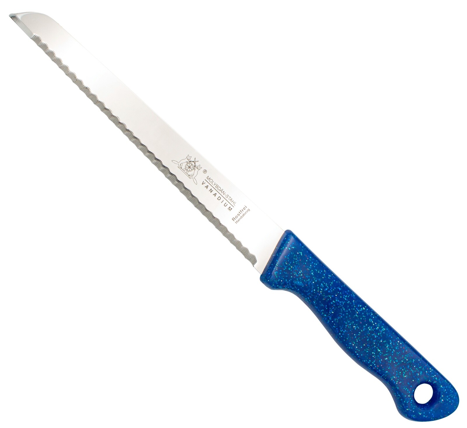 Fuchs Solingen Brotmesser Rostfrei mit Wellenschliff Brötchenmesser Küchenmesser