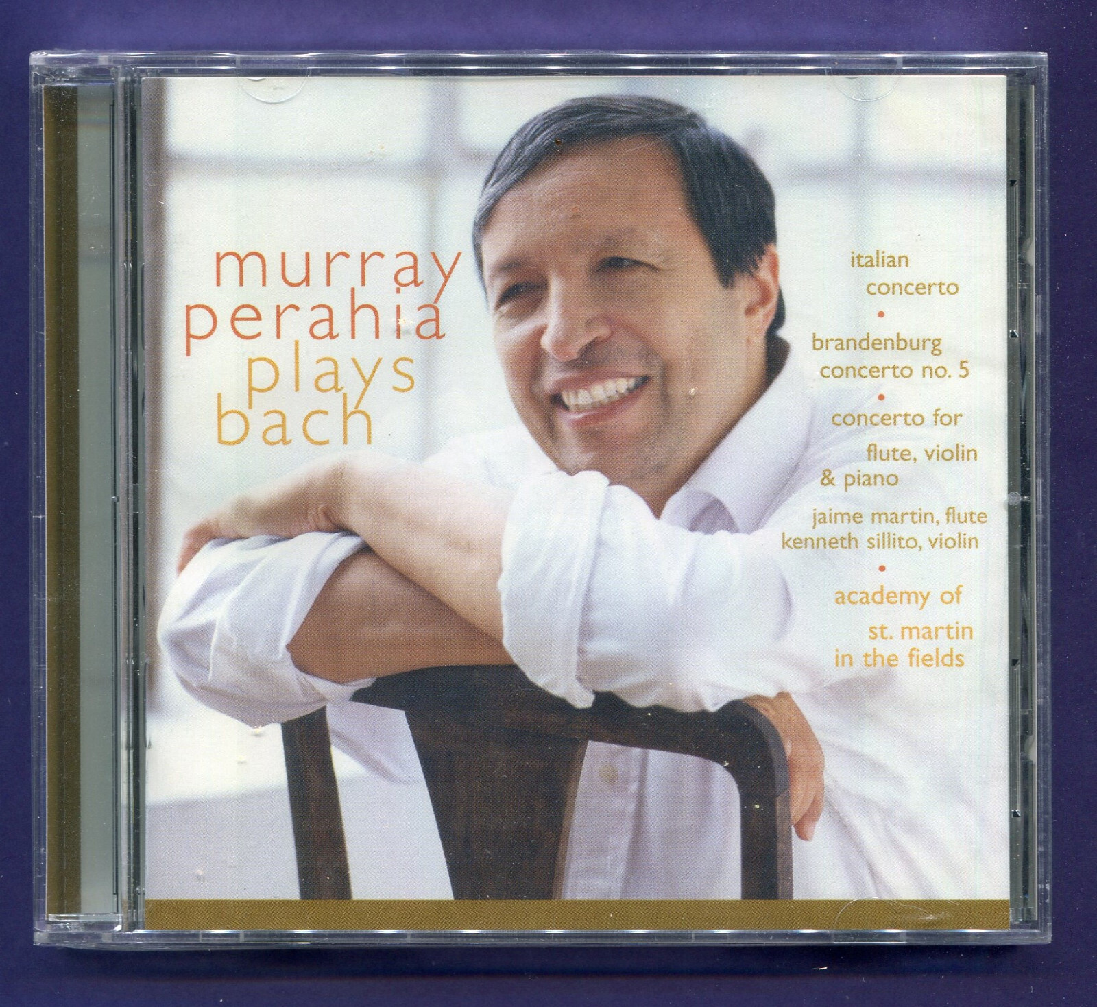 Murray Perahia Plays Bach Music CD New Sealed Sony Classical