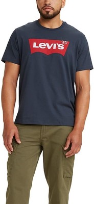 

Мужская классическая футболка с логотипом Levis 0139-NAVY-3XL, T-Shirt