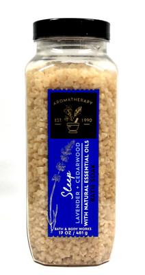 NEW 1 BATH & BODY WORKS AROMATHERAPY SLEEP LAVENDER + CEDARWOOD BATH SOAK 17 OZ