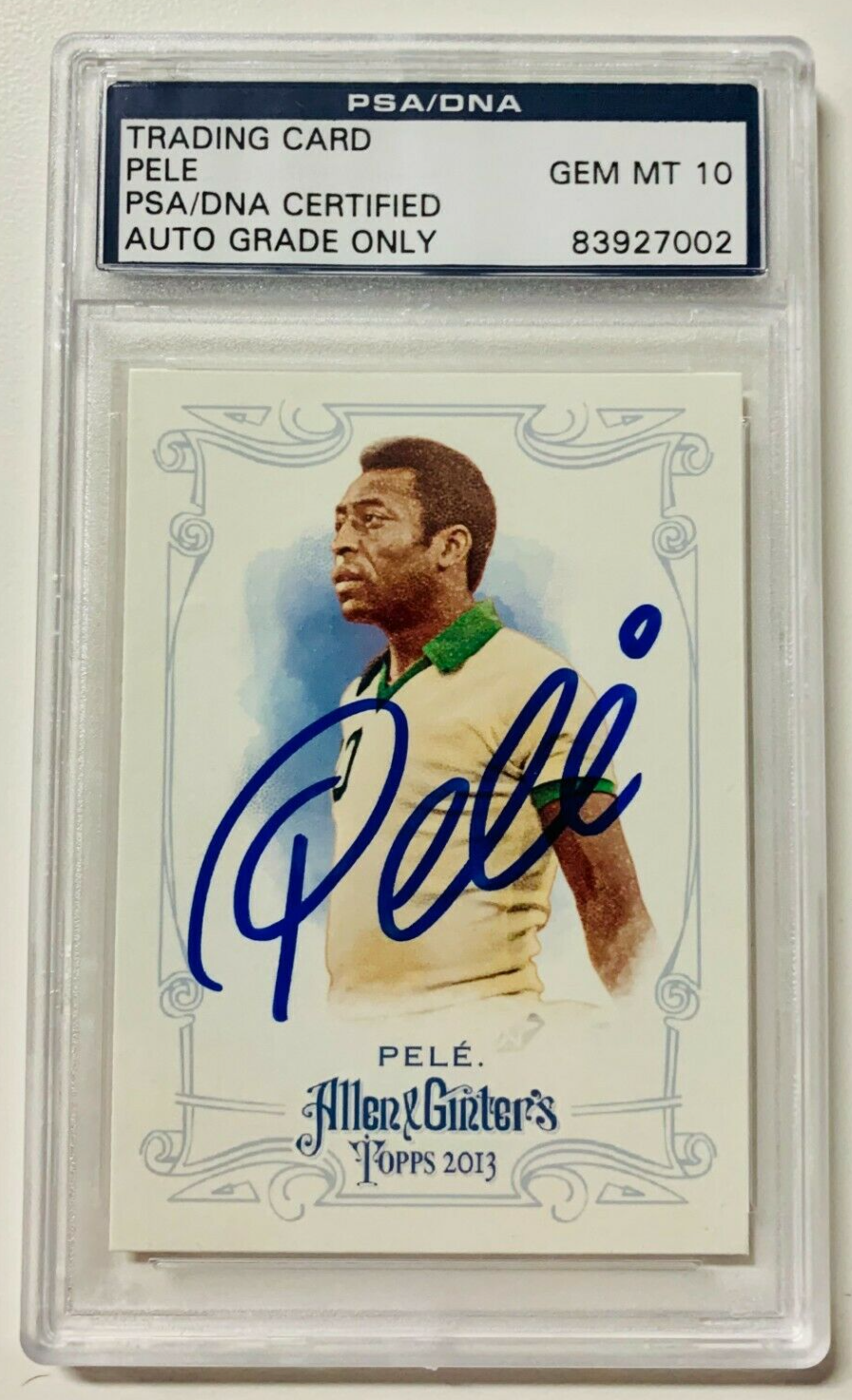 その他 PELE auto topps psa 9 2013 Topps Allen Ginter Pele Brazil Mini Framed Autograph