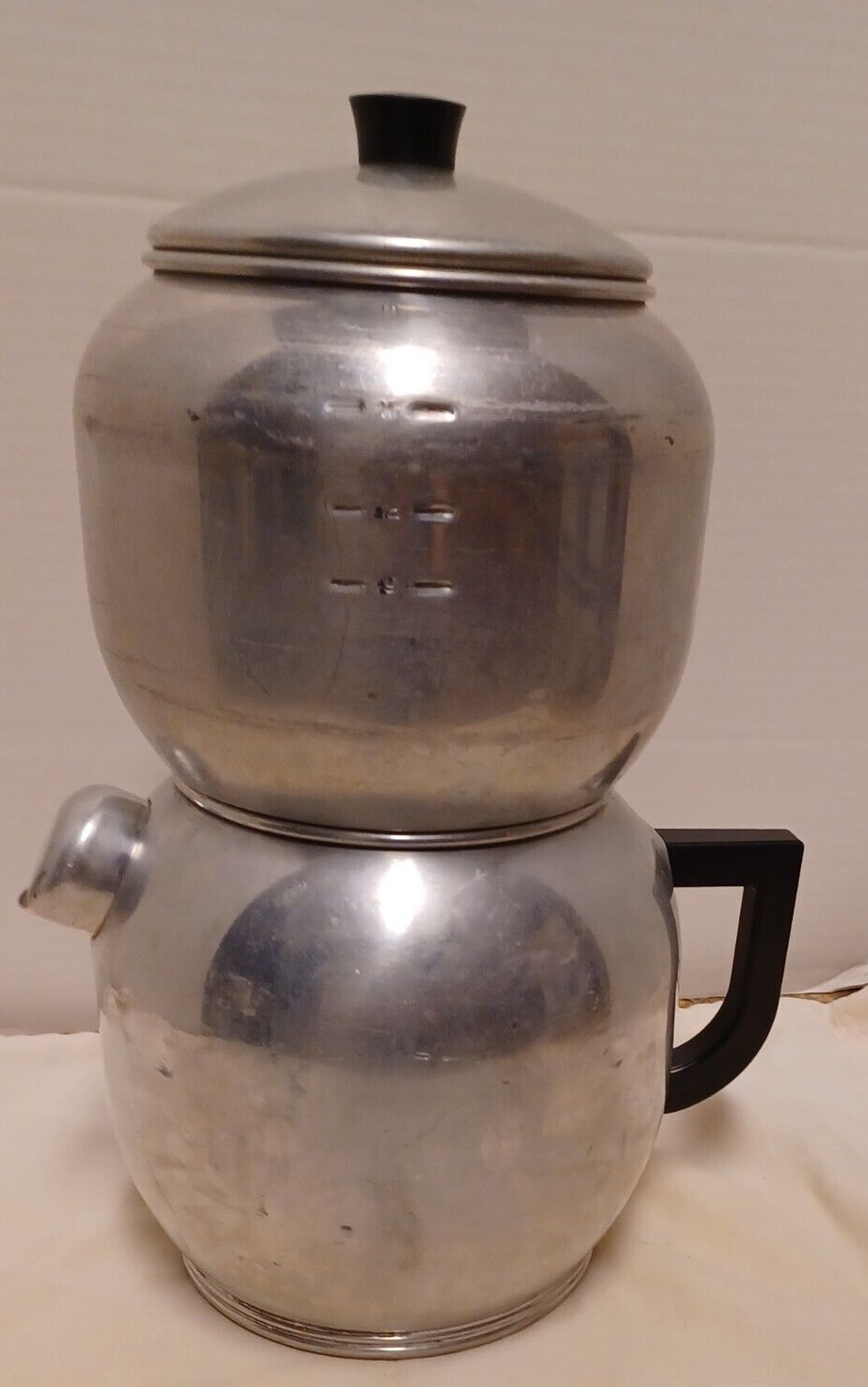 VINTAGE WEST BEND KWIK DRIP 18 CUP ALUMINUM STOVE TOP COFFEE MAKER