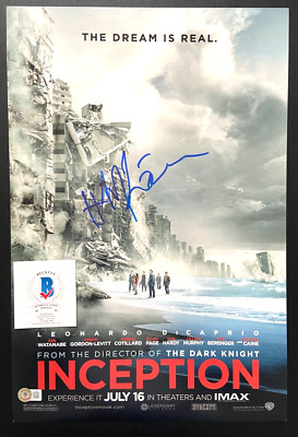 COMPOSER HANS ZIMMER SIGNED INCEPTION 12X18 MOVIE POSTER PHOTO INTERSTELLAR BAS