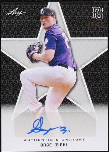 2020 Leaf Perfect Game National Showcase - Gage Ziehl #BA-GZ1