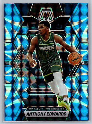 Anthony Edwards 2022-23 Panini Mosaic Reactive Blue #26 Minnesota Timberwolves