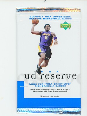 2000/01 UD RESERVE BASKETBALL SEALED PACK 5 CARDS
