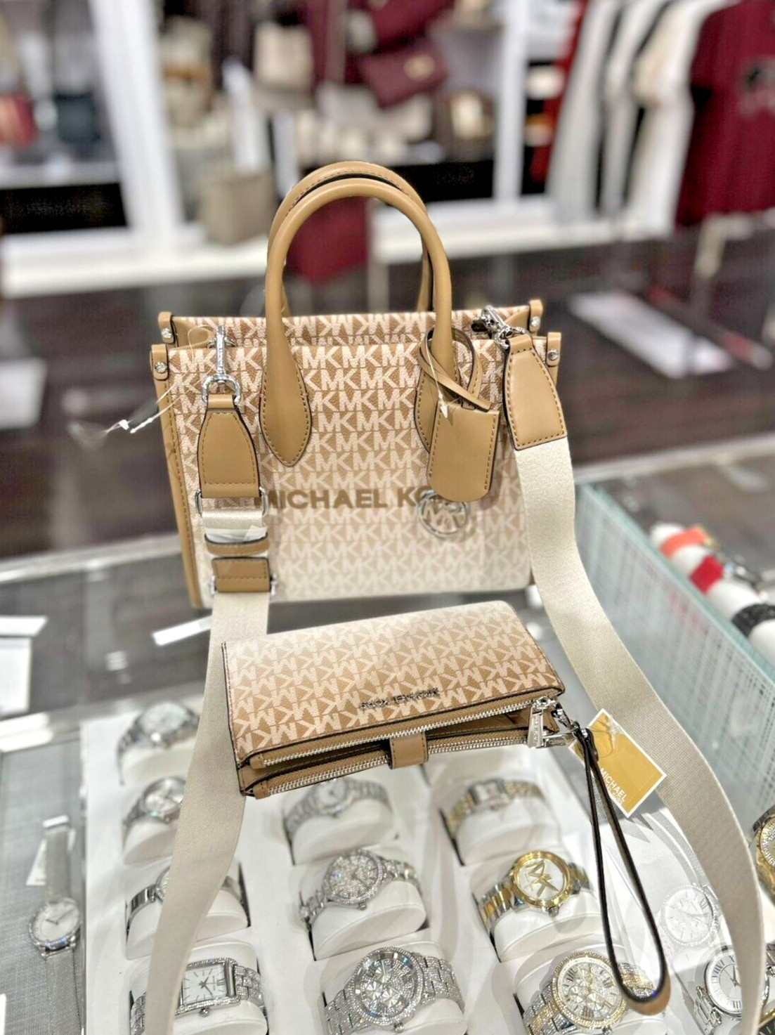 トートバッグ MICHAEL KORS Mirella Extra-Small Sherpa