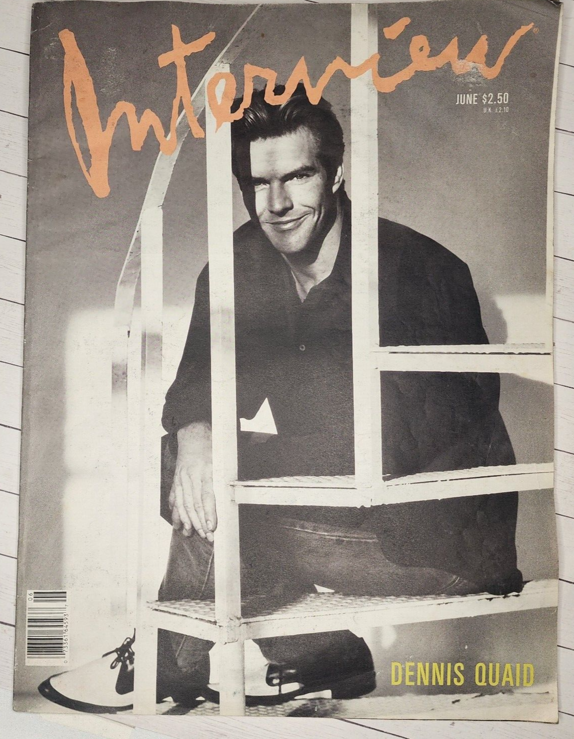 Vintage Andy Warhol INTERVIEW Magazine June 1989 Dennis