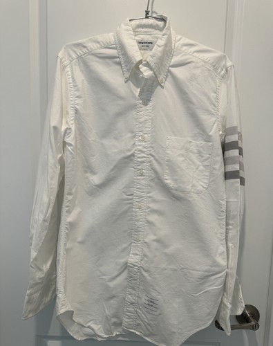 THOM BROWNE ホワイト 長袖 Tシャツ Lサイズ THOM BROWNE ホワイト 長袖 Tシャツ Lサイズ