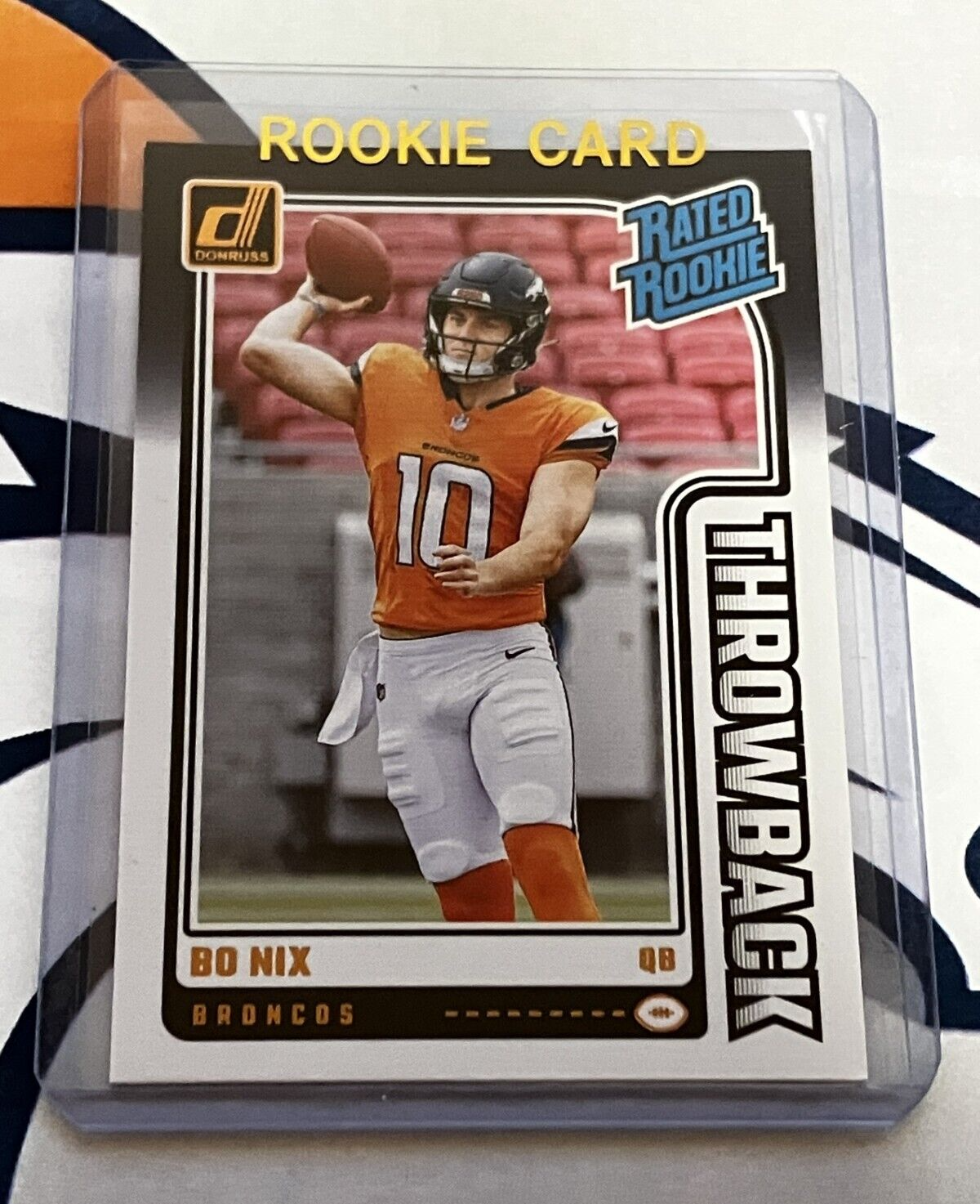 BO NIX RC 2024 Panini Donruss Rated Rookie THROWBACK #46