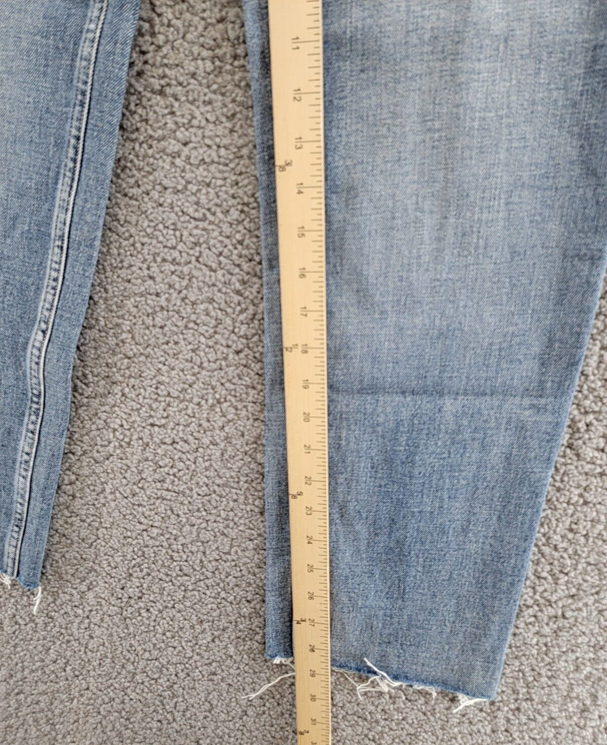 L'AGENCE Milana Mid Rise Straight Jeans Women's 27 Granada Button Zip Closure - Picture 7 of 18