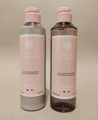 YVES ROCHER Comme Une Evidence SET Perfumed Shower Gel & Body Milk Brand New