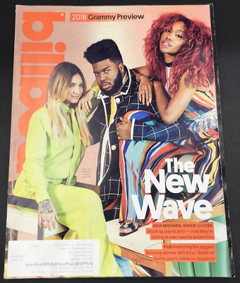 Billboard Magazine October  2017 Grammy Preview 2018 Julia Michaels Khalid SZA