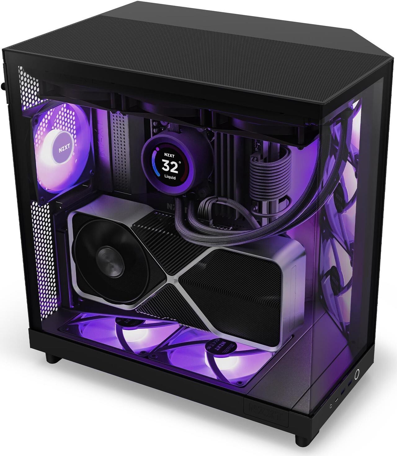 PCケース NZXT H6 Flow RGB Black H6 Flow RGB | Gaming PC Cases | NZXT
