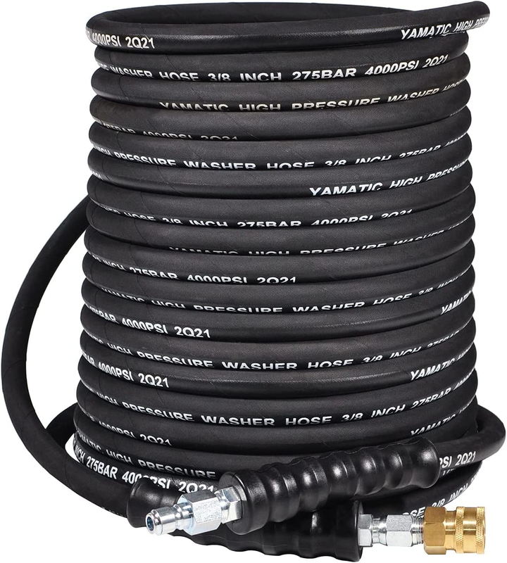 3/8" Pressure Washer Hose 25 Ft. Hot Water Power Washer Hose Max 212&deg;F With Swiv