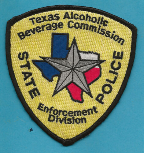 TEXAS STATE POLICE ALCOHOLIC BEVERAGE COMMISSION ( ABC ) ALCOHOL  SHOULDER PATCH