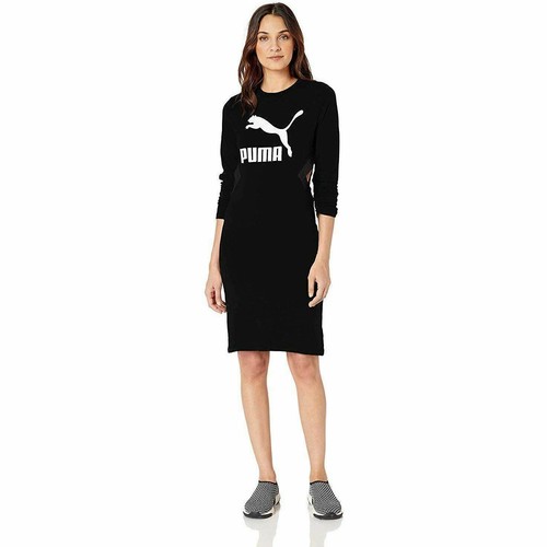 

[578057-01] Женское облегающее платье с логотипом Puma Classics, Черный