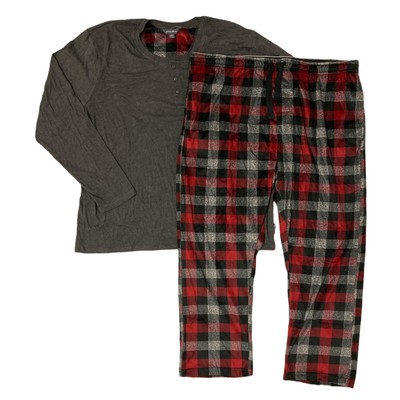 

Eddie Bauer Mens Soft - Cozy Fleece Lounge Set EMW0032S (Темно-серый/Буффало), Charcoal/buffalo plaid