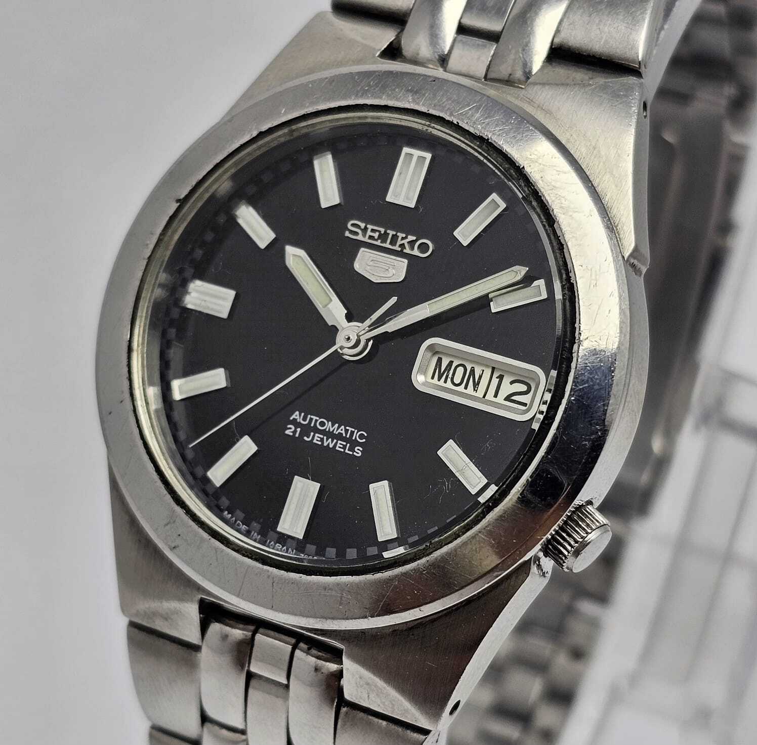 Seiko 5 Automatic 7S26-02F0 Day/Date Vintage Men's Watch | eBay