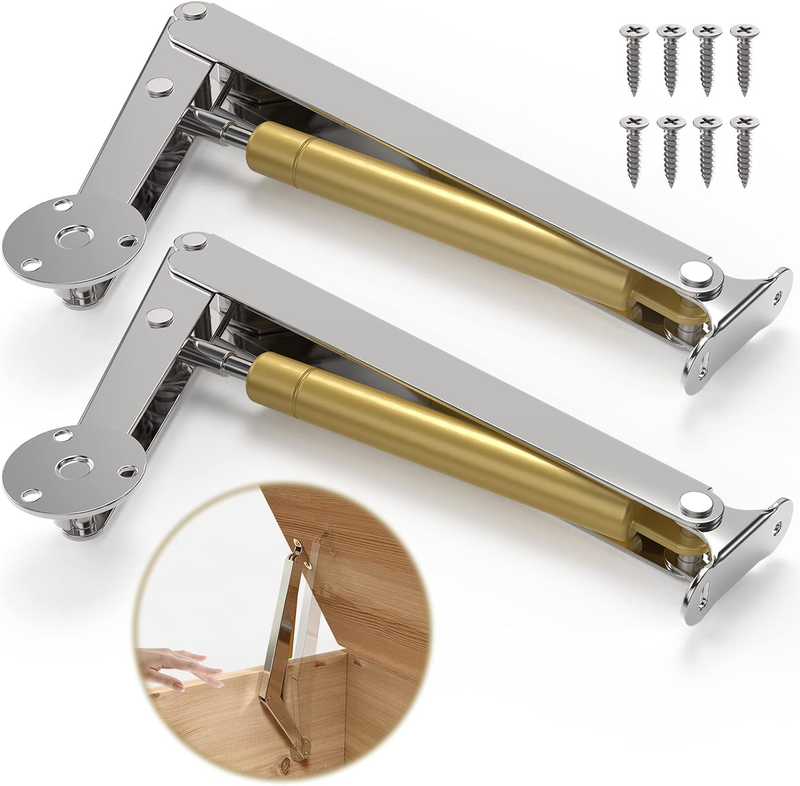 KOMOHOM (2PCS) Lid Support Hinge Soft Close Toy Box Hinges Gas Struts