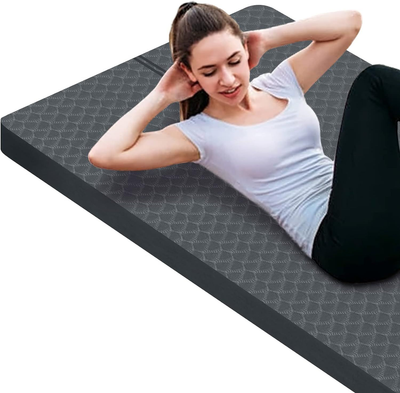 nuveti Large Exercise Mat - 15mm/20mm/30mm Thick Yoga | 183X80X15MM, Grey