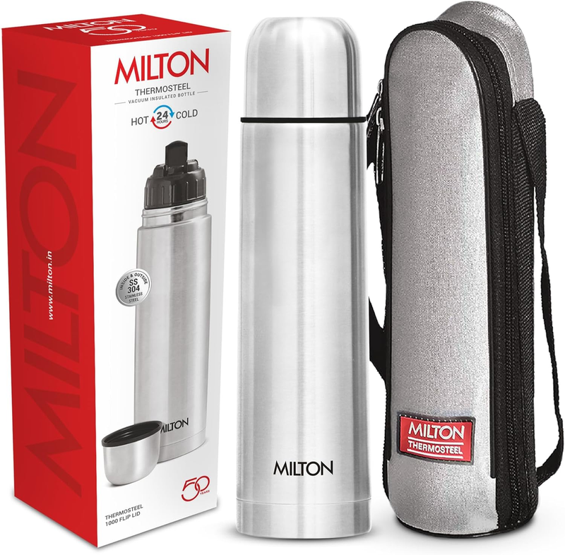 Teel Flip Lid 1000, Double Walled Vacuum Insulated Thermos 1000 Ml | 34 O