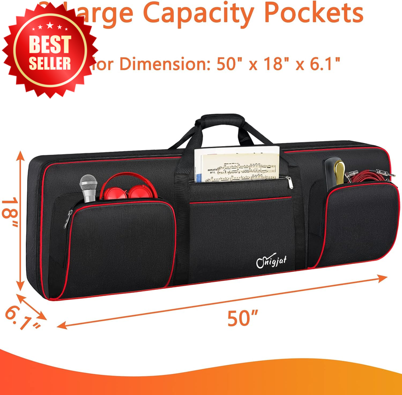 76 Key Keyboard Case Padded Gig Bag 48.4