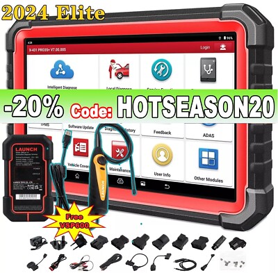 LAUNCH X431 PRO3S+ V5.0 OBD Bidirectional Car Diagnostic Scanner Tool K-y Coding