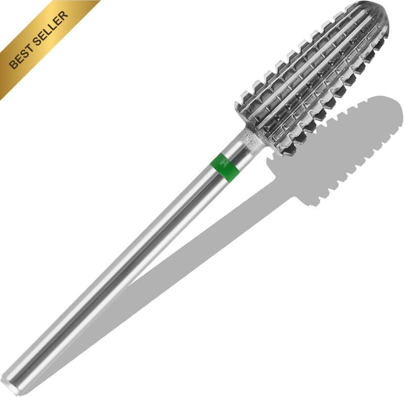 5-In-1 Vertical Cone Shape Nail Drill Bits,Tungsten Carbide Electronic Nail Dril