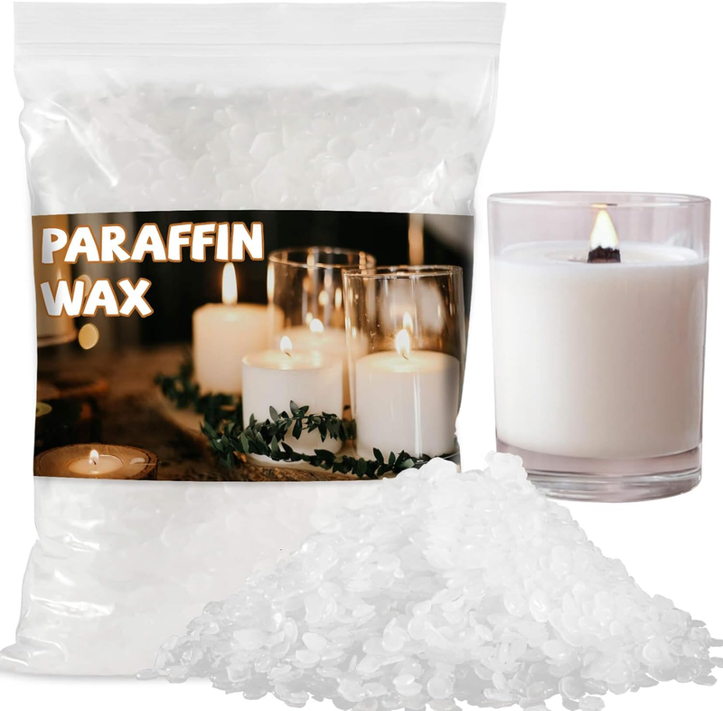 430G White Paraffin Wax Beads Pellets, Candle Wax for Candle-Making - for DIY Cr