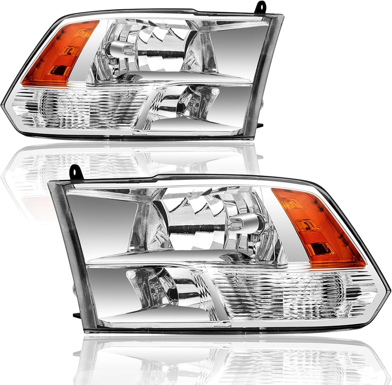 Headlight Assembly for 2009-2018 Dodge Ram 1500 10-18 Ram 2500 3500 Halogen Head