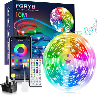 Led Strip Light 10M Music Sync RGB Colour Changing Led Lights
