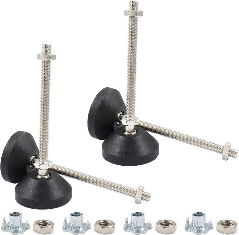 Leveling Feet M8 Thread 5 Inch for Chairs Cabinets Furniture Adjustable Foot