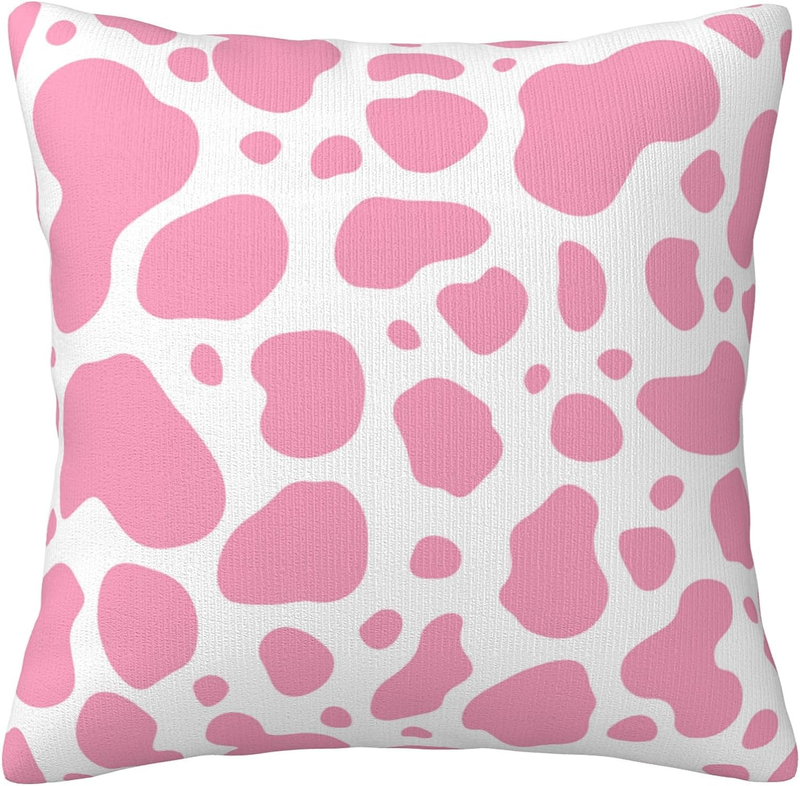 Farm Animal Cow Print Throw Pillow Cover Farmhouse Strawberr