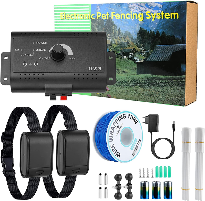 System-wireless Dog Fence Covers 1.2 Acre Pet Boundary Conta