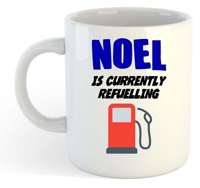 Noel Est Actuellement Ravitaillement Tasse - Drôle, Cadeau, Nom, Personnalisé