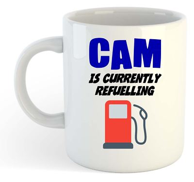 Chambre Est Actuellement Ravitaillement Tasse - Drôle, Cadeau, Nom, Personnalisé