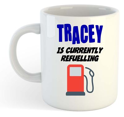 Tracey Est Actuellement Ravitaillement Tasse - Drôle, Cadeau, Nom, Personnalisé