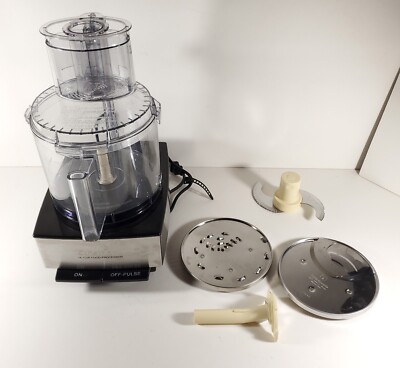 Cuisinart Custom 14 Cup Food Processor Tested Working w/extras