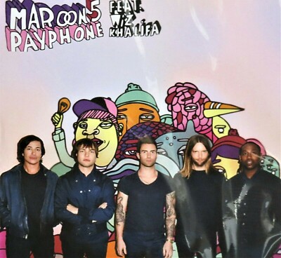 Maroon 5 直筆サイン入りCD Maroon 5 PAYPHONE, New! CD, F.E.A.T. WIZ Khalifa, Single
