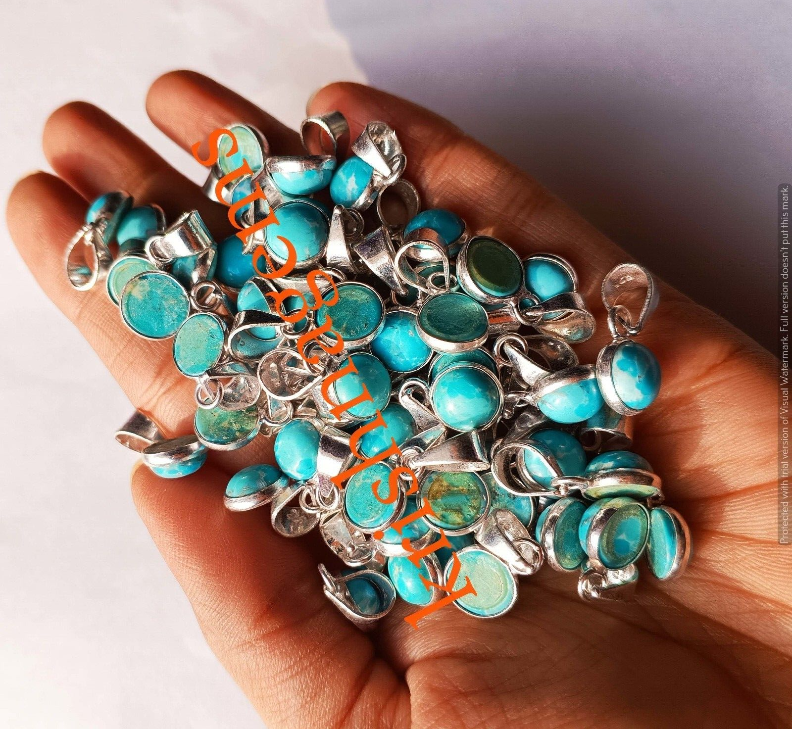 Larimar Gemstone Pendants 925 Sterling Silver Plated 775Pcs Wholesale Lot Larimar Gemstone Pendants 925 Sterling Silver Plated 775Pcs Wholesale Lot