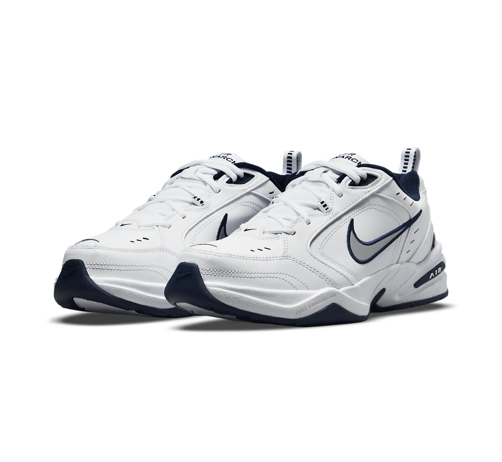 

Nike Mens Wide 4E Air Monarch IV, бело-серебристый металлик, размер 6,5, 416355-102, Белый, Nike Air Monarch